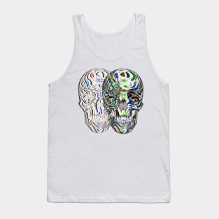 Abstract flower Skull (art2) Tank Top